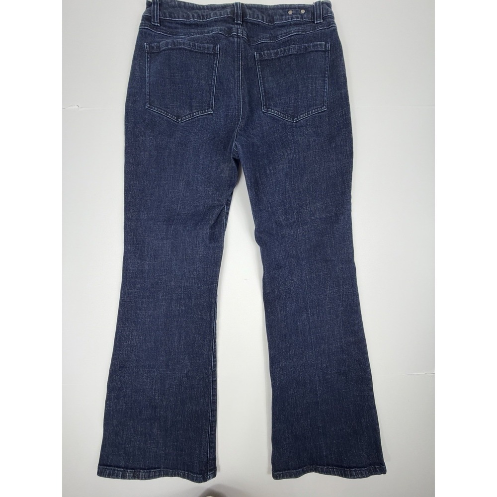 CAbi Trouser Jeans Womens Size 8 Dark Wash Bootcut Stretch Denim - Picture 6 of 9